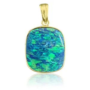 14kt Yellow Gold Opal pendant