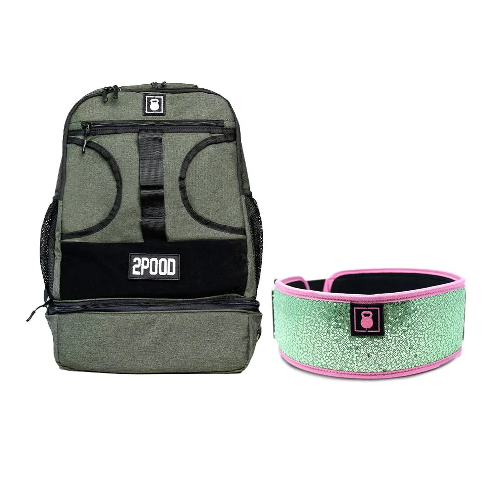 4" Sweet Tart (Sparkle) Belt & Backpack 3.0 Bundle