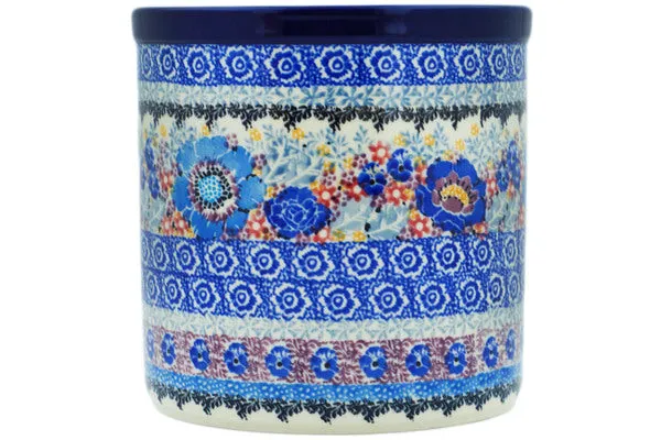 6" Utensil Jar - Beautiful Blues