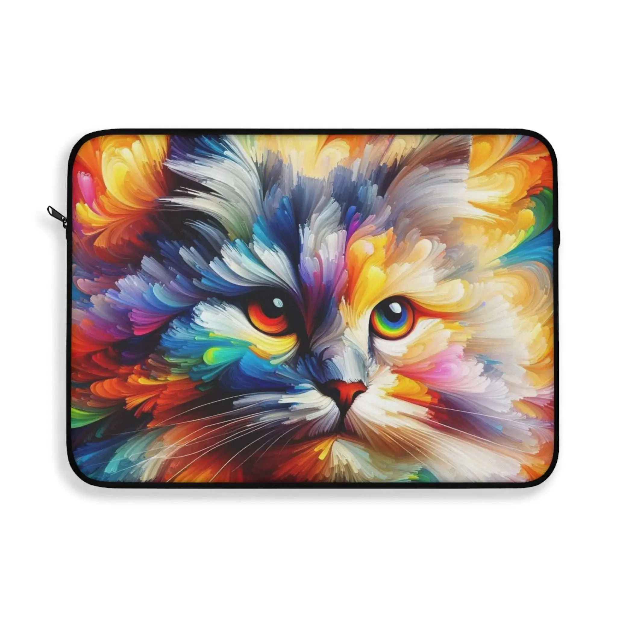 Abstract Rainbow Cat - Laptop Sleeve