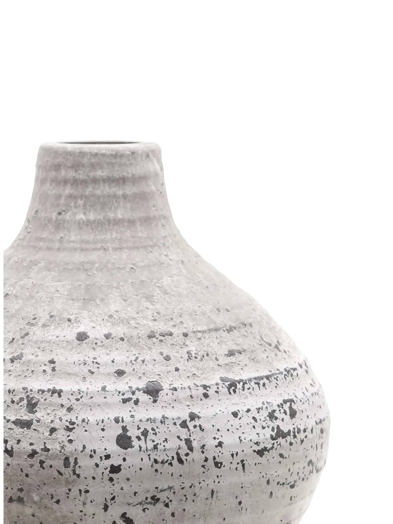 Aegean Amphora Matt Neutral Stone Vase