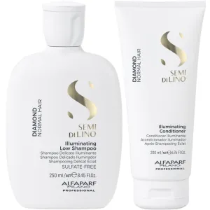 Alfaparf Milano Semi Di Lino Diamond Illuminating Shampoo 250ml & Conditioner 200ml Twin