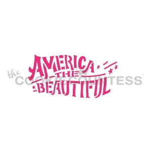 America the Beautiful Stencil