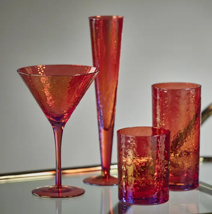 Aperitivo Martini Glass - Luster Red