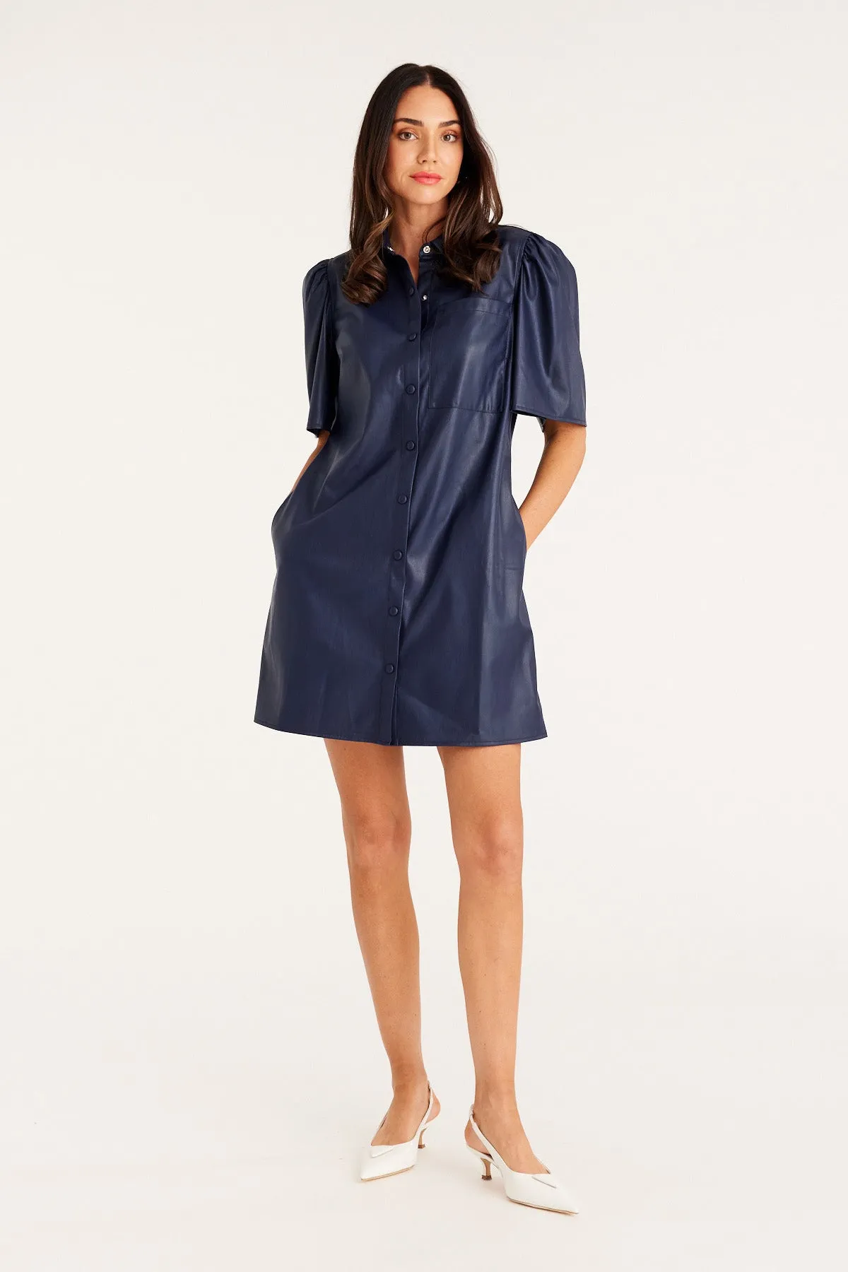 Arlo Vegan Dress - Navy