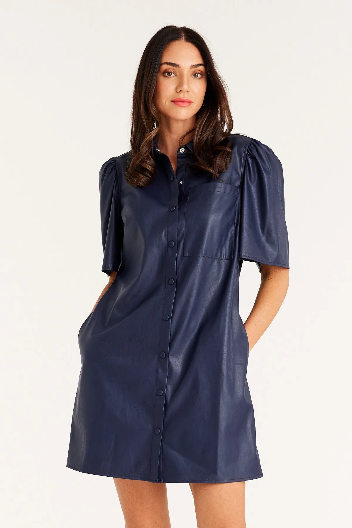 Arlo Vegan Dress - Navy