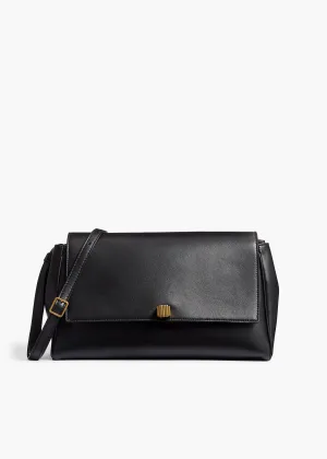 Audrey Crossbody Bag in Black Nappa Leather