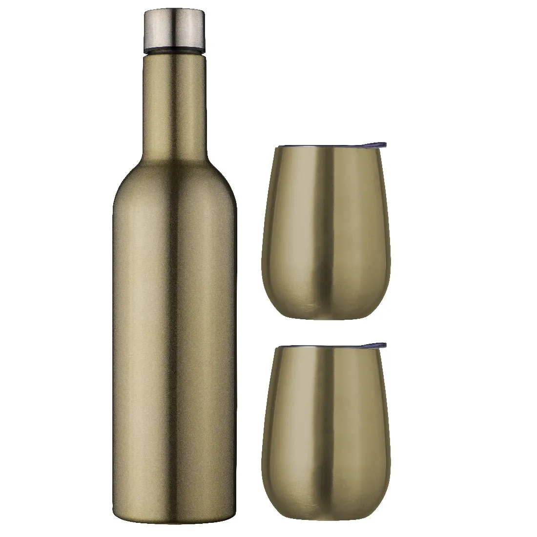 Avanti Double Wall Wine Traveller Set - Champagne