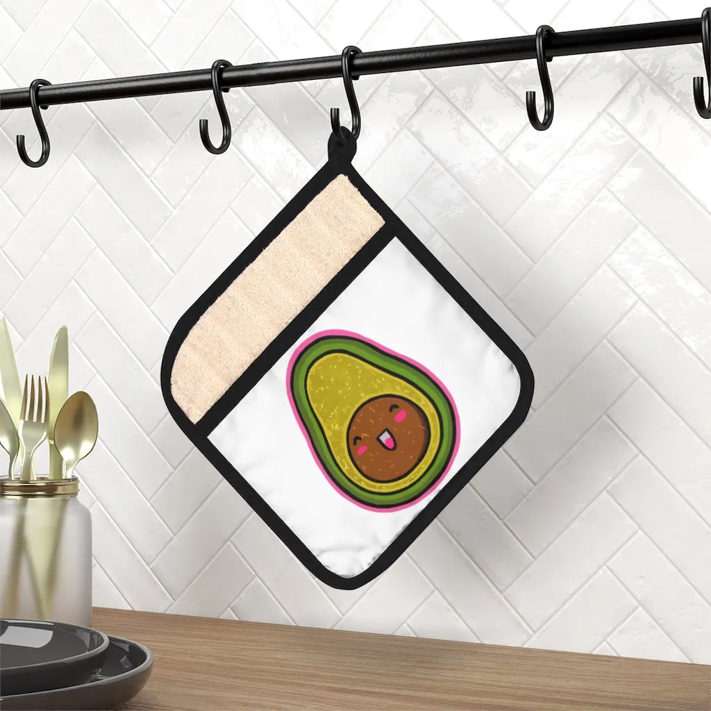 Avocado Pot Holder with Pocket