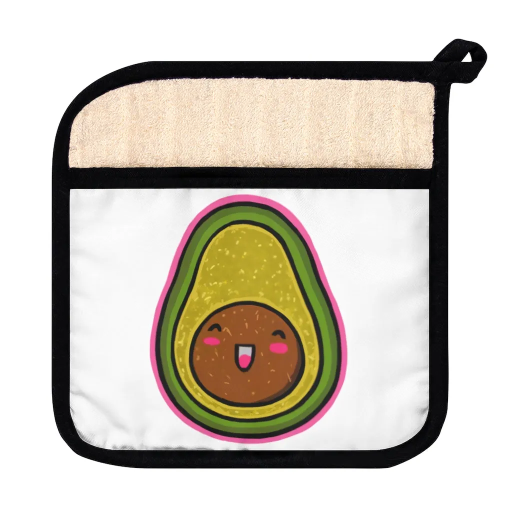 Avocado Pot Holder with Pocket