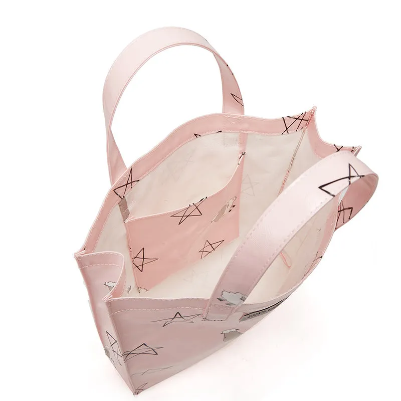 Baa Baa Sheepz Tote Bag Big Star & Sheepz Pink