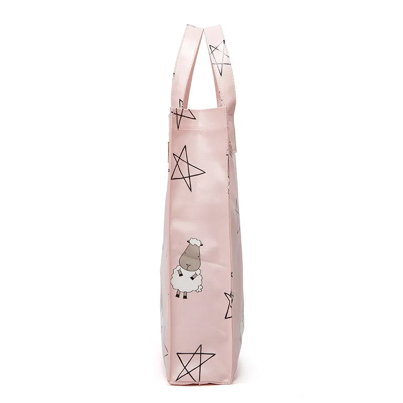 Baa Baa Sheepz Tote Bag Big Star & Sheepz Pink