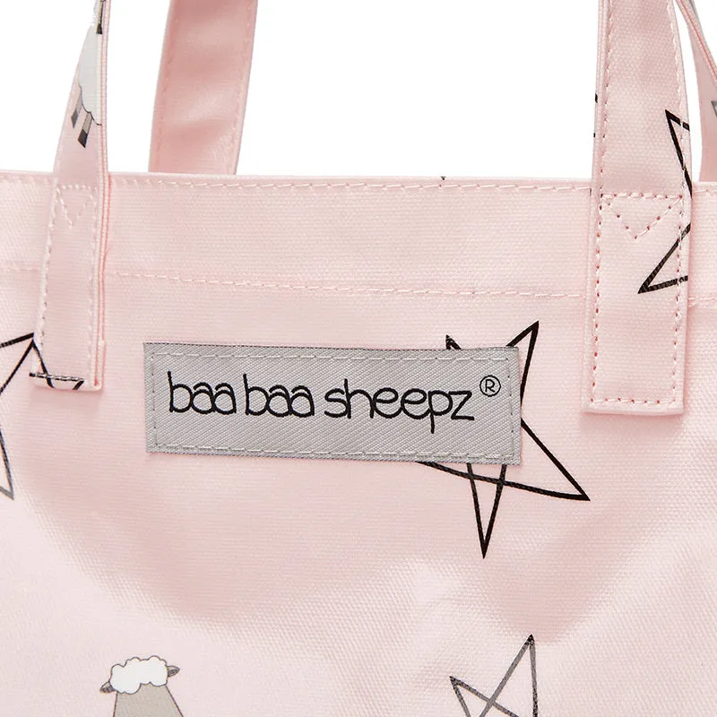 Baa Baa Sheepz Tote Bag Big Star & Sheepz Pink