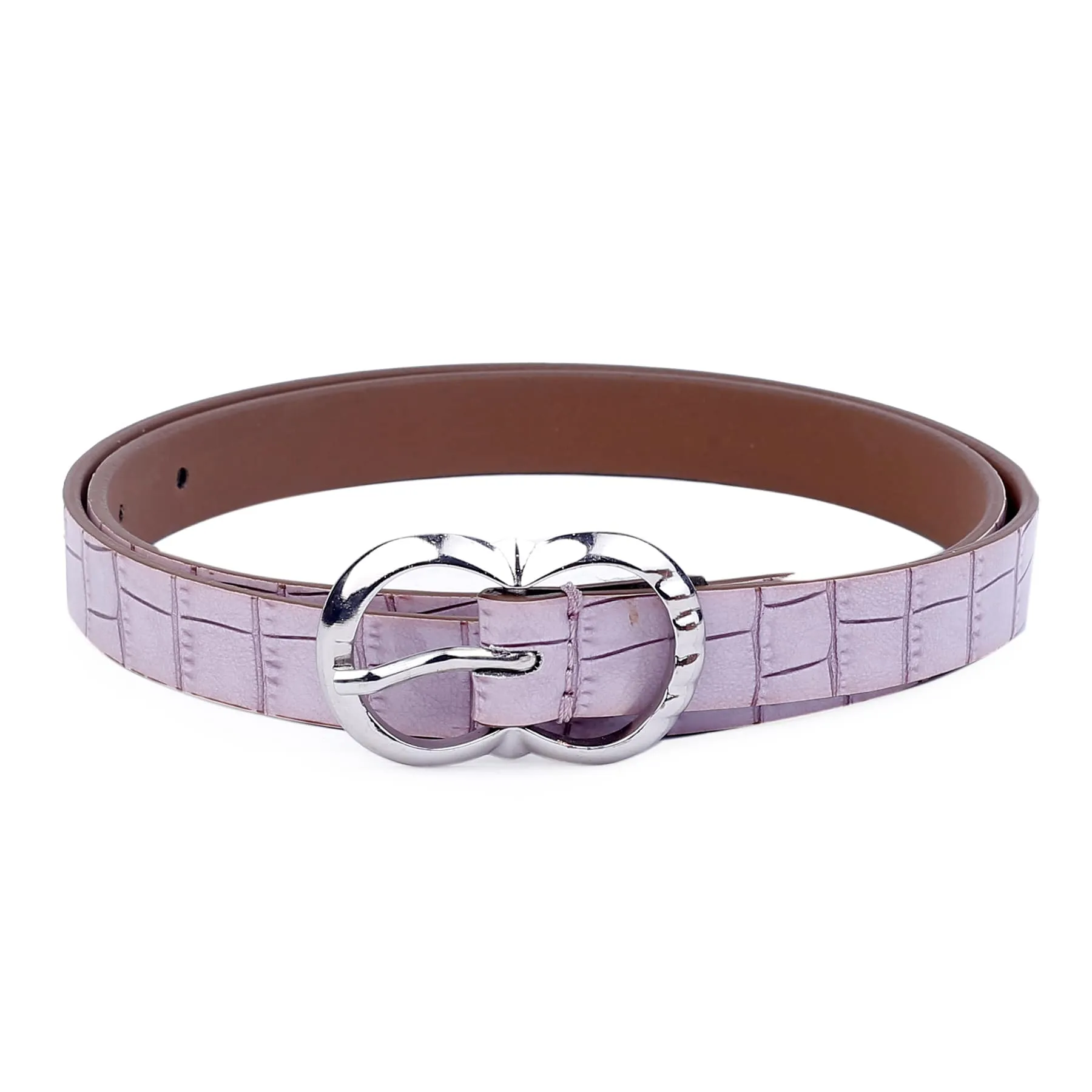 Bacca Bucci Women Leather Belts with Imported Nickle Free Buckle | Width : 20 MM | Croco Luster Belt