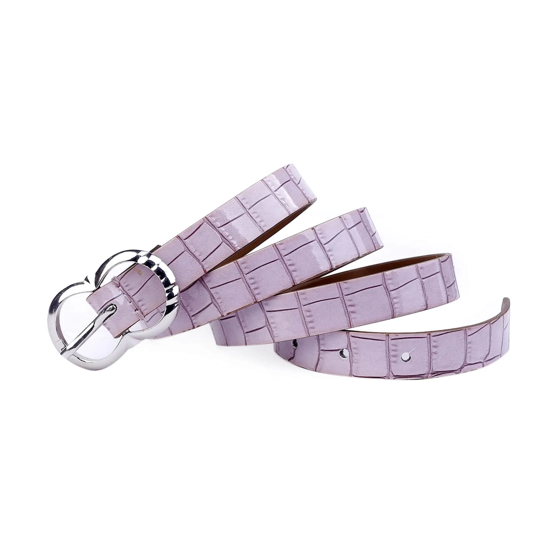 Bacca Bucci Women Leather Belts with Imported Nickle Free Buckle | Width : 20 MM | Croco Luster Belt