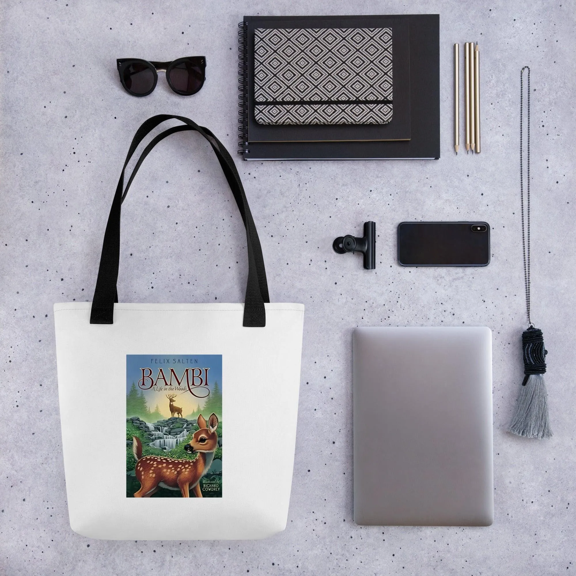 Bambi - Book Cover - Tote Bag