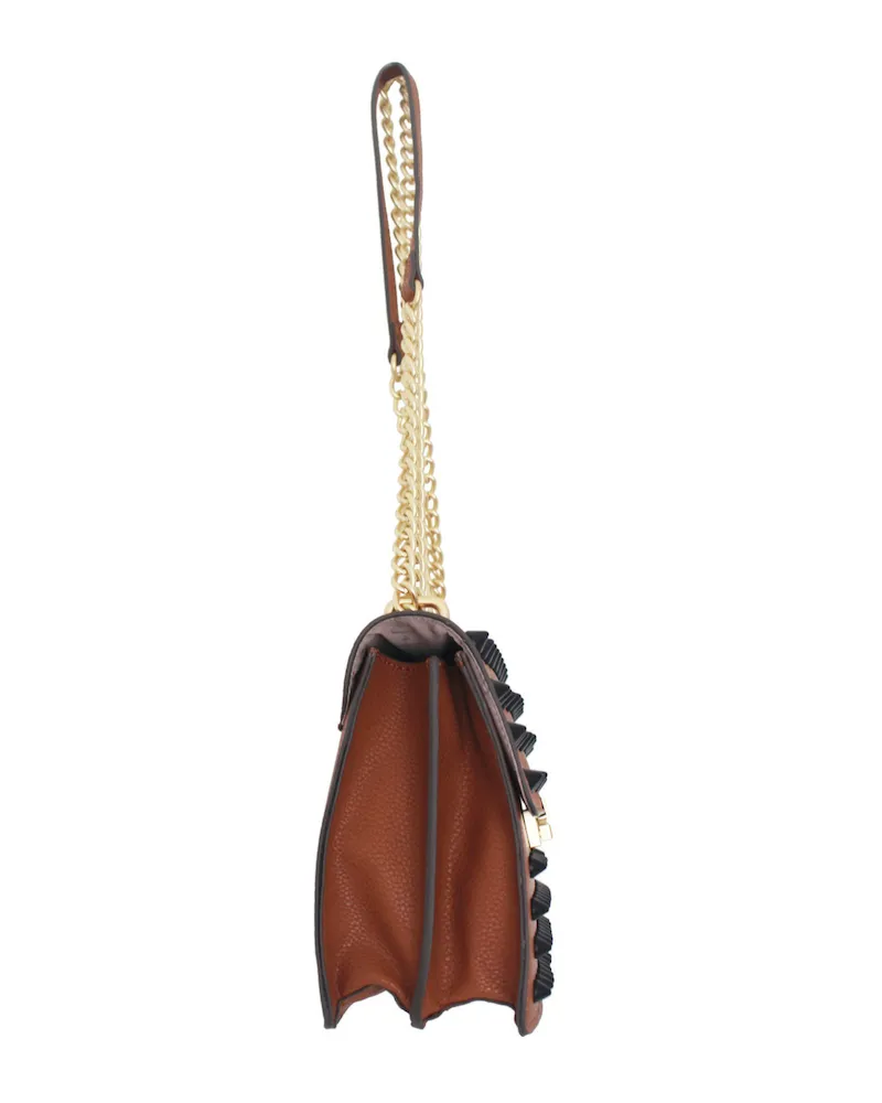 Bandit Chain Crossbody in Cognac