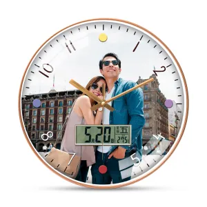 Beautiful Couple Photo Wall Clock