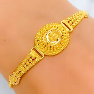 Beautiful Detailed Oval Bracelet