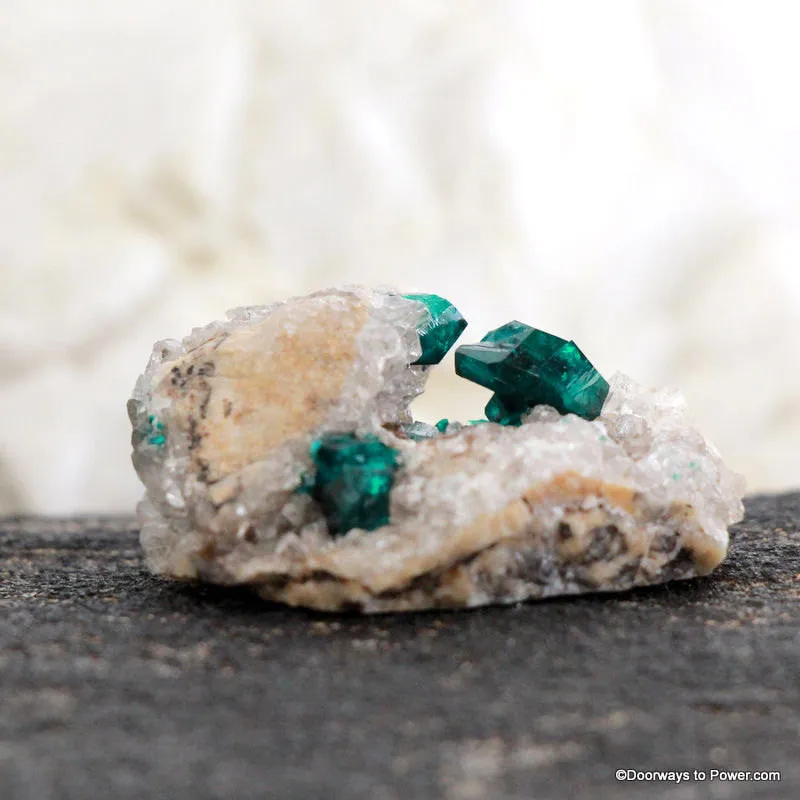 Beautiful Dioptase Specimen Cave Cluster