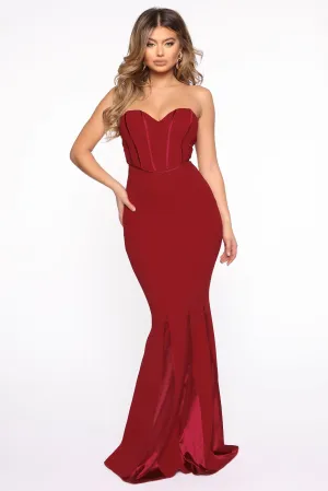 Beautiful Me Maxi Dress - Red