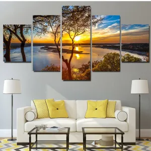 Beautiful Sunrise Natural Landscape Canvas