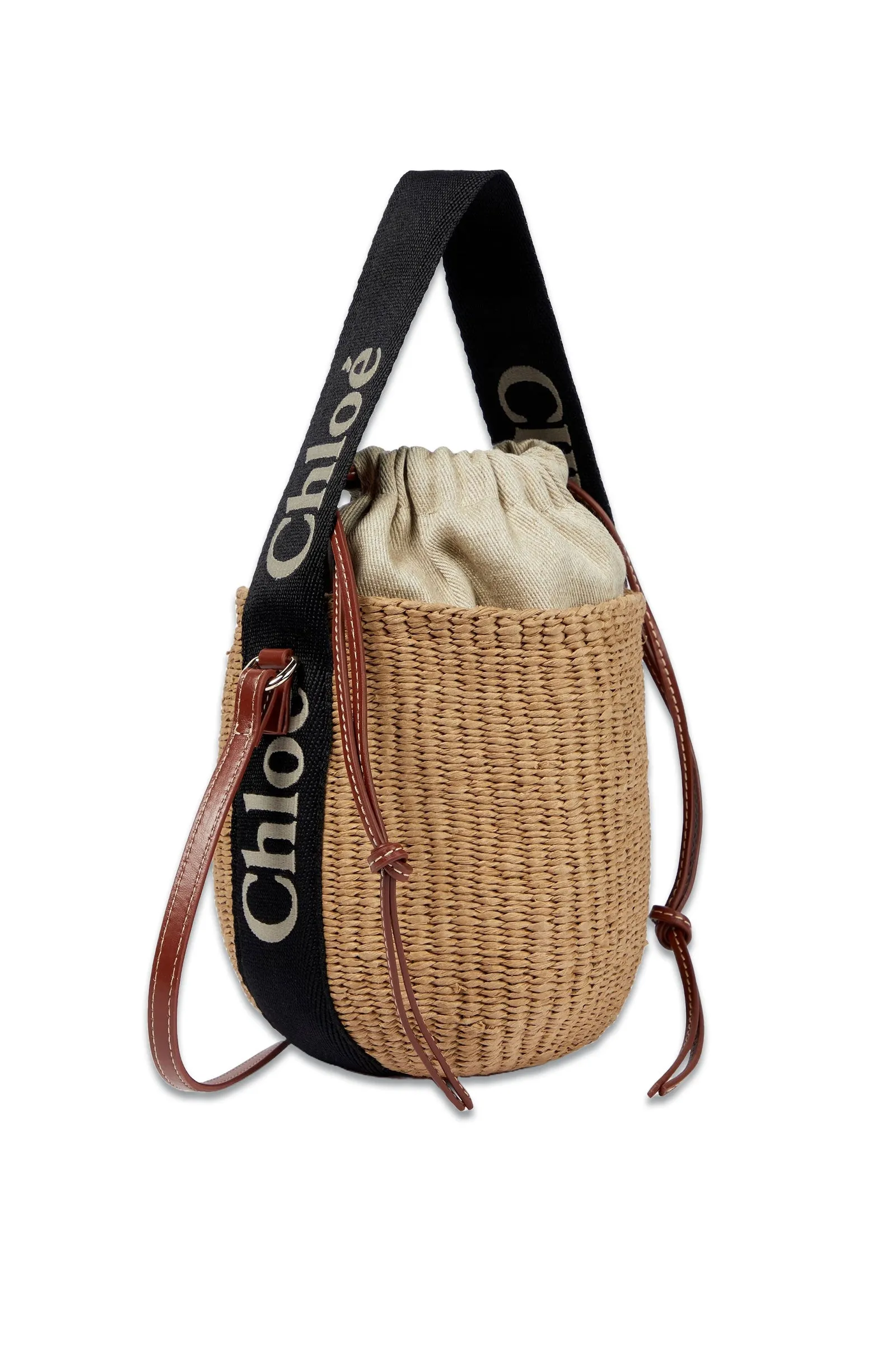 Beige Mifuko Edition Small Woody Basket Bag