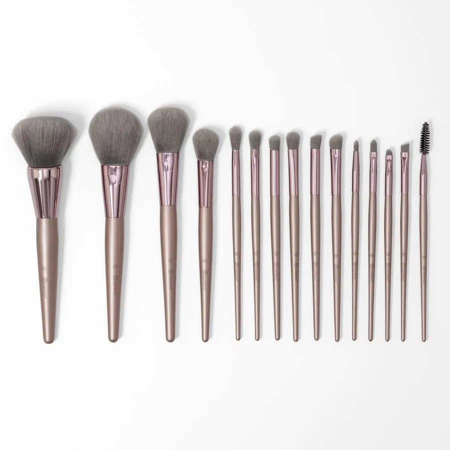 BH COSMETICS Lavish Elegance 15 Pieces Brush Set With Cosmetic Bag