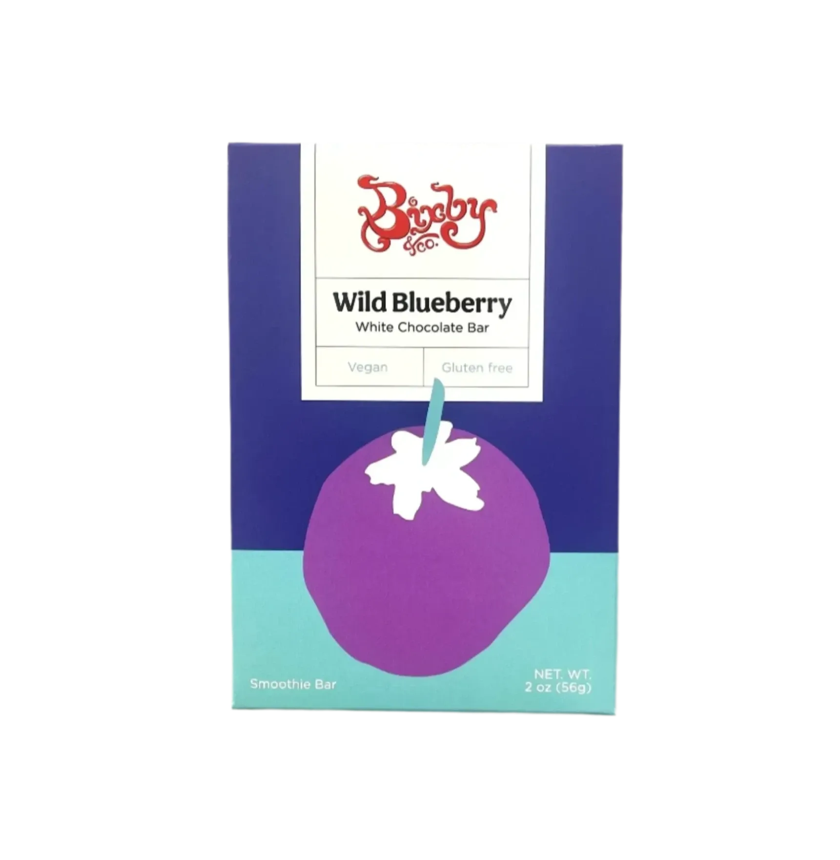 Bixby Wild Blueberry Vegan White Chocolate Smoothie Bar