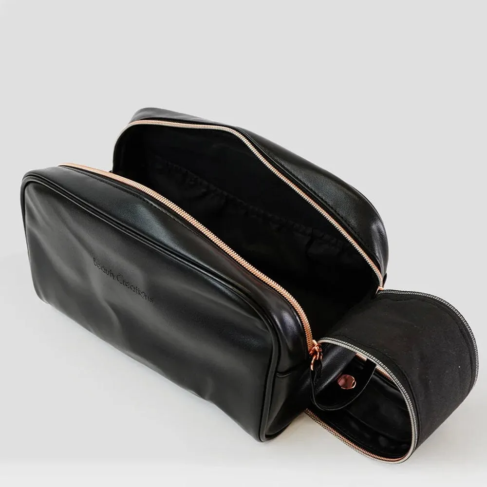 Black Cosmetic Glam Pouch  (1 unit)