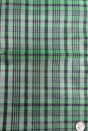 Blue/Green/White Organza Checks