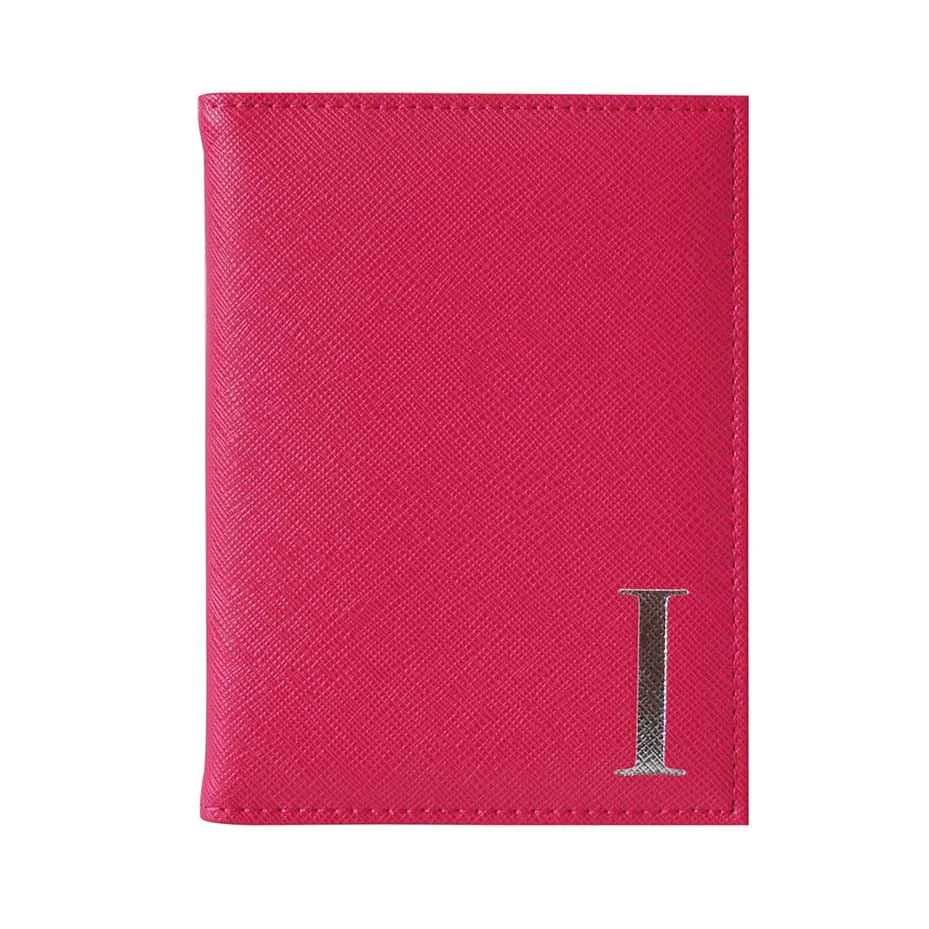 Bombay Duck - Monogrammed Alphabet Passport Holder With Metallic Letter - A to Z