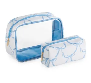 Bow Cosmetic Case (Set of 2)