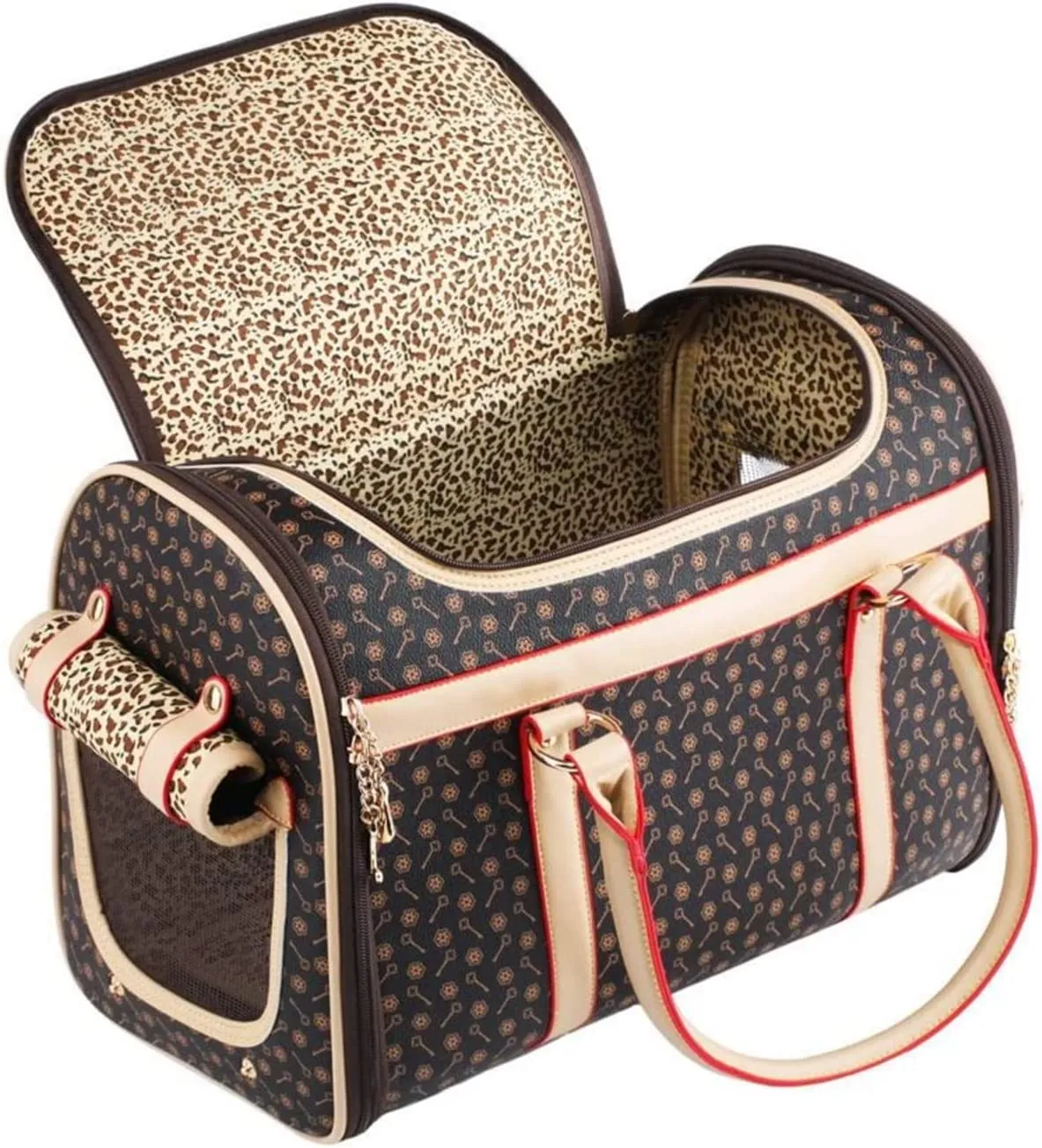 Breathable PU Leather Small Dog Back Bag