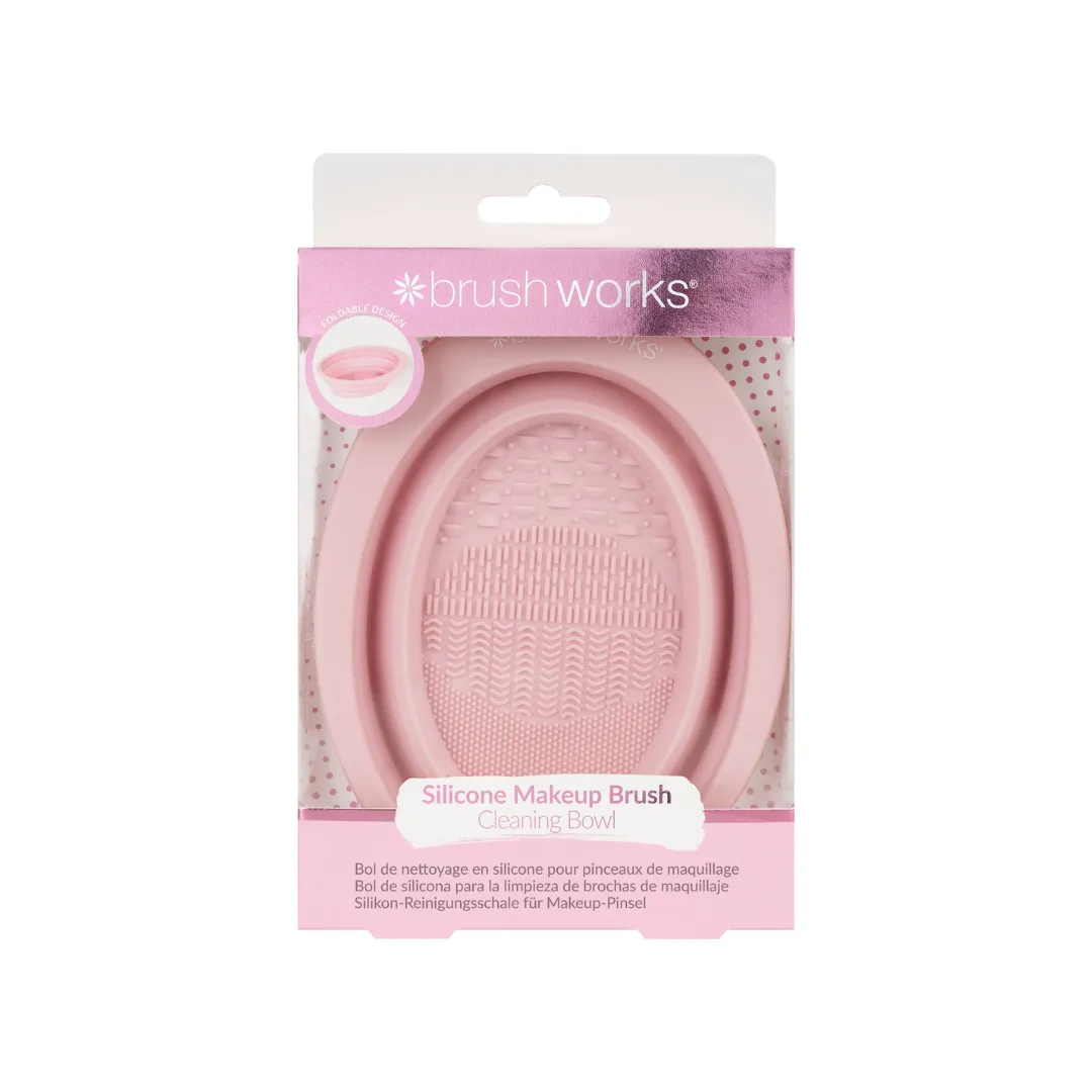 Brushworks Silicone Makeup Brush Cleaning Bowl