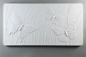 Butterfly Texture Tile Mold for Glass Slumping DT04