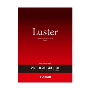 Canon Semi Gloss Photo Paper Pro Luster Size:A3  Sheets 20 LU-101