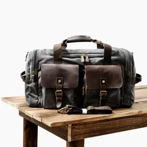 Canvas Leather Travel Bag