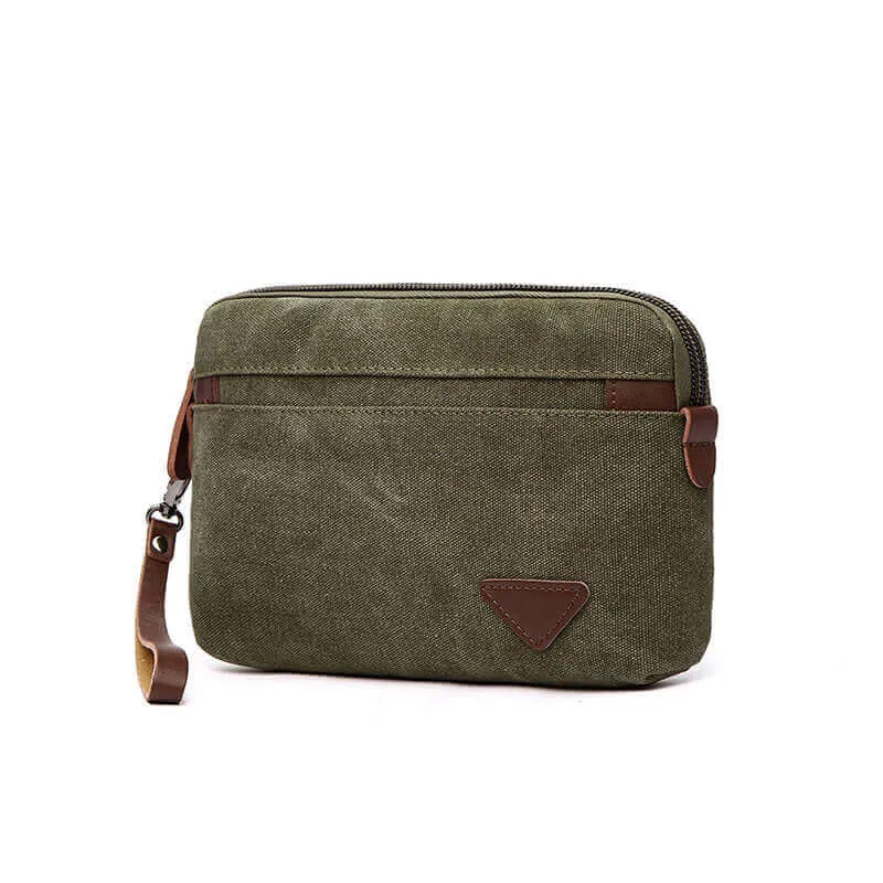 Canvas Multi-Purpose Clutch Bag - Unisex Versatile Design