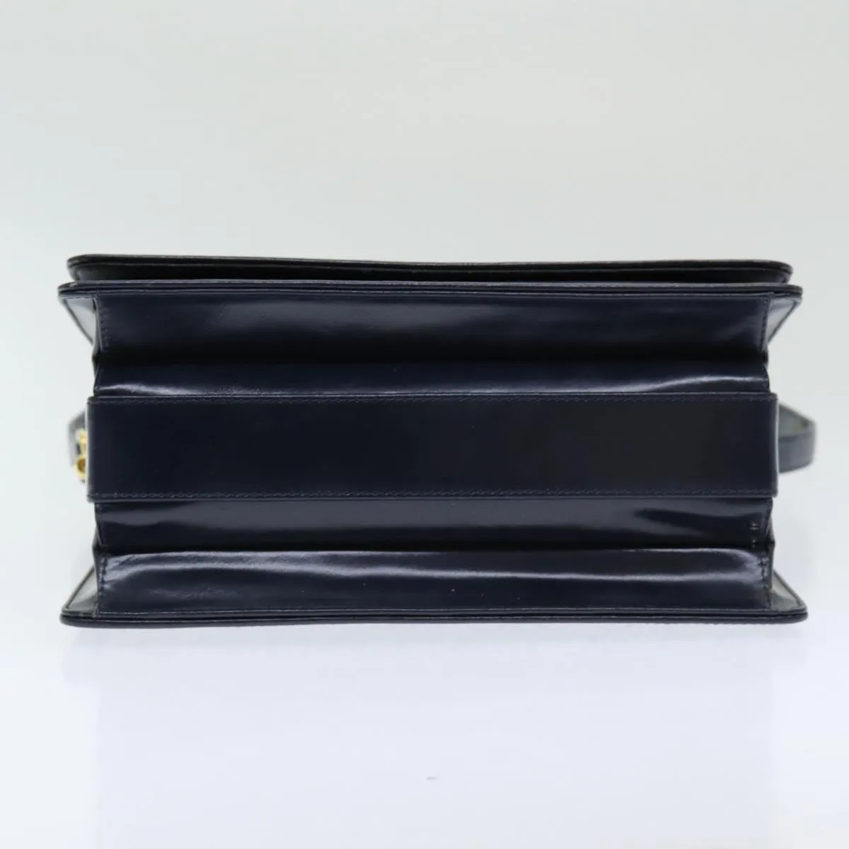 CELINE C Sulky Shoulder Bag Canvas Navy Auth ar12162