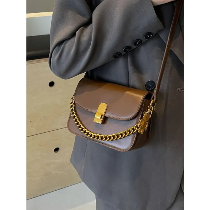 Chained Flap Crossbody Bag