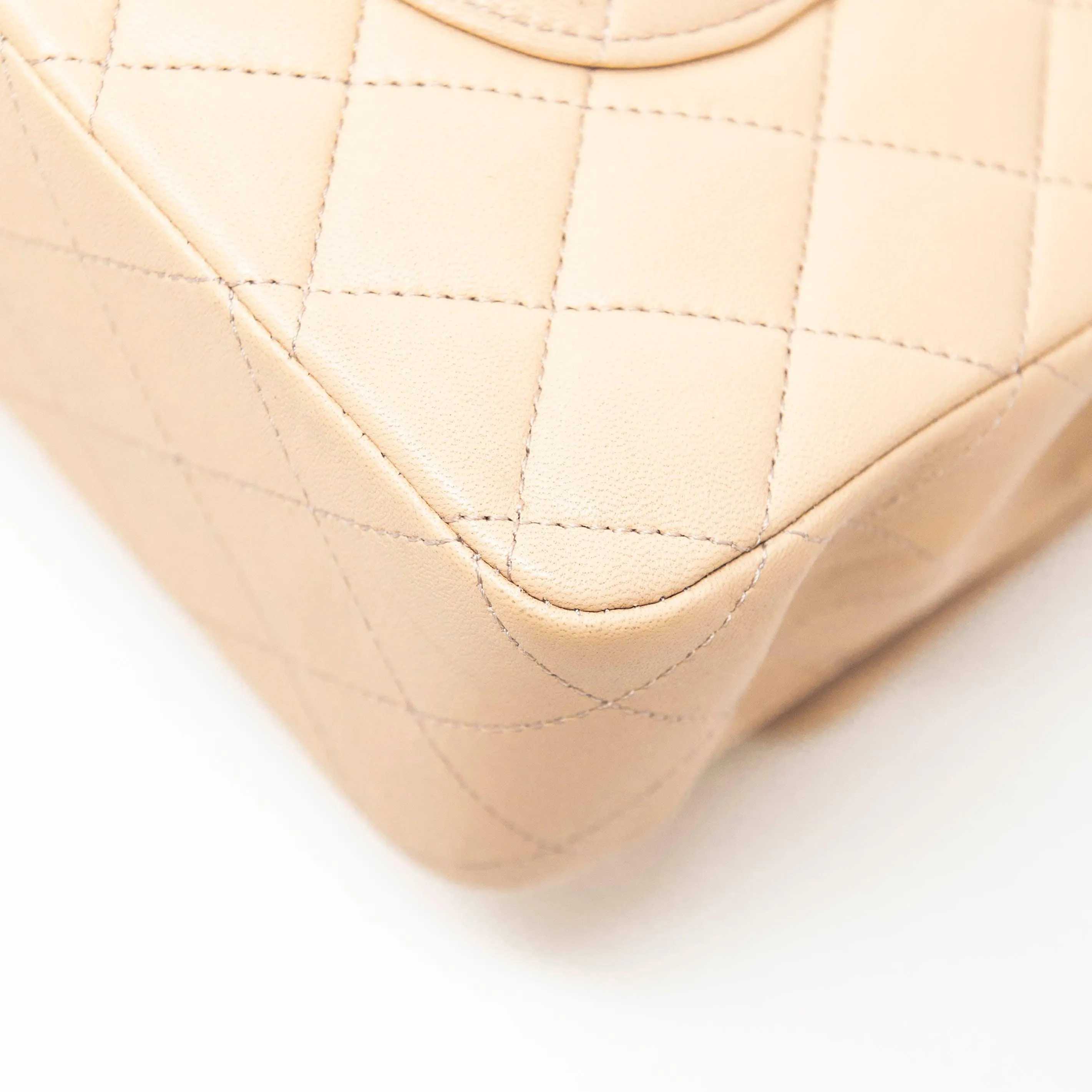 Chanel Beige Medium Classic Flap