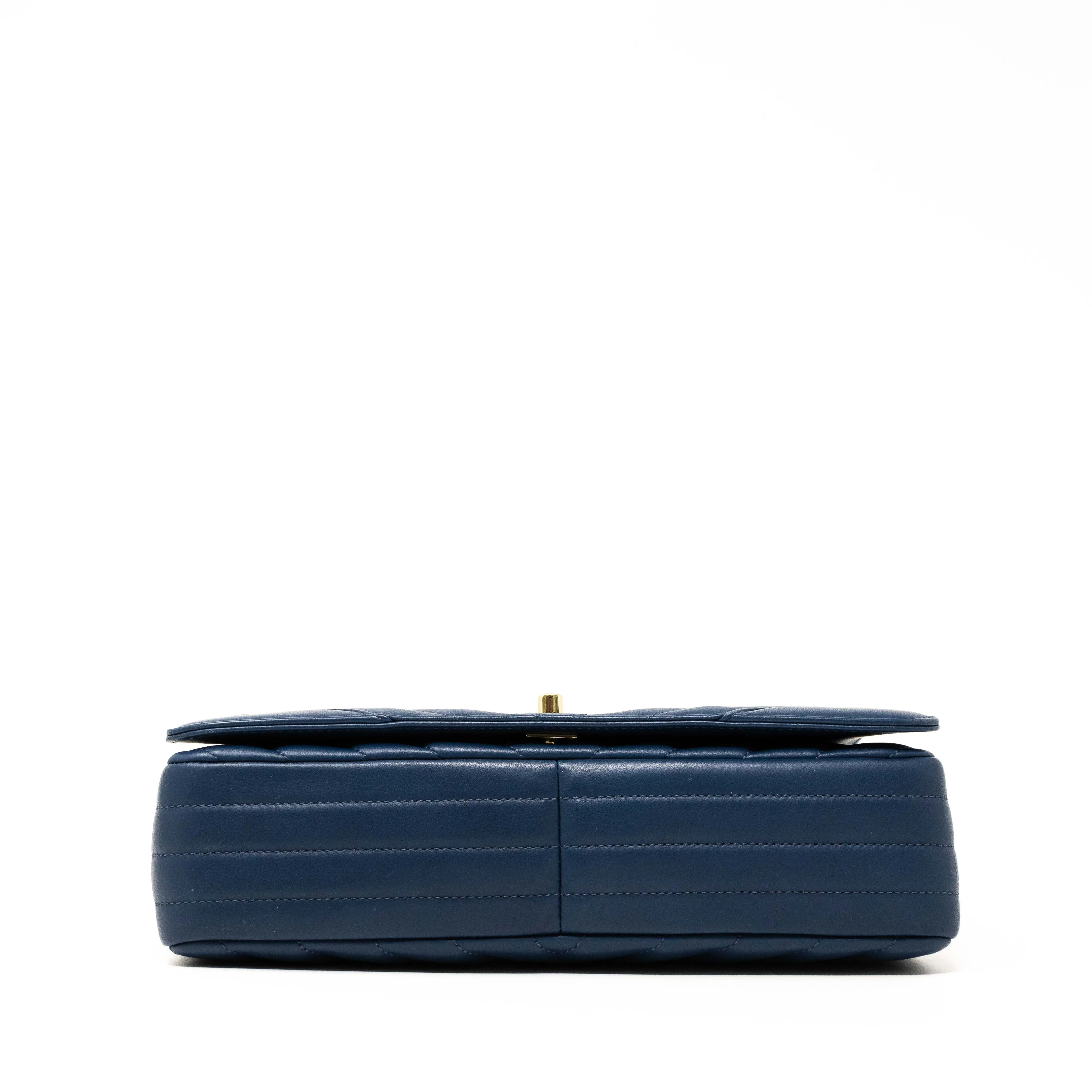 Chanel Blue Medium Statement Flap