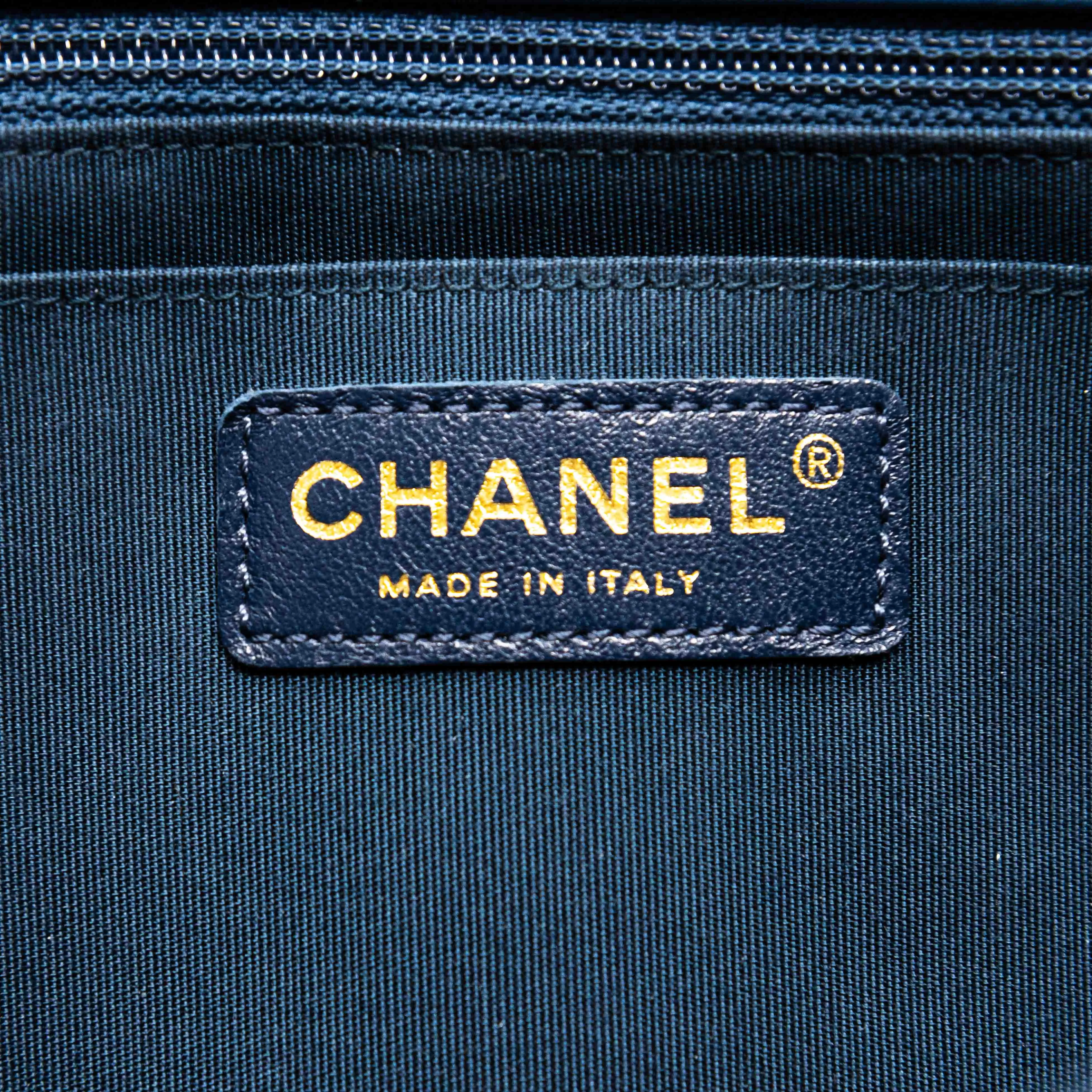 Chanel Blue Medium Statement Flap