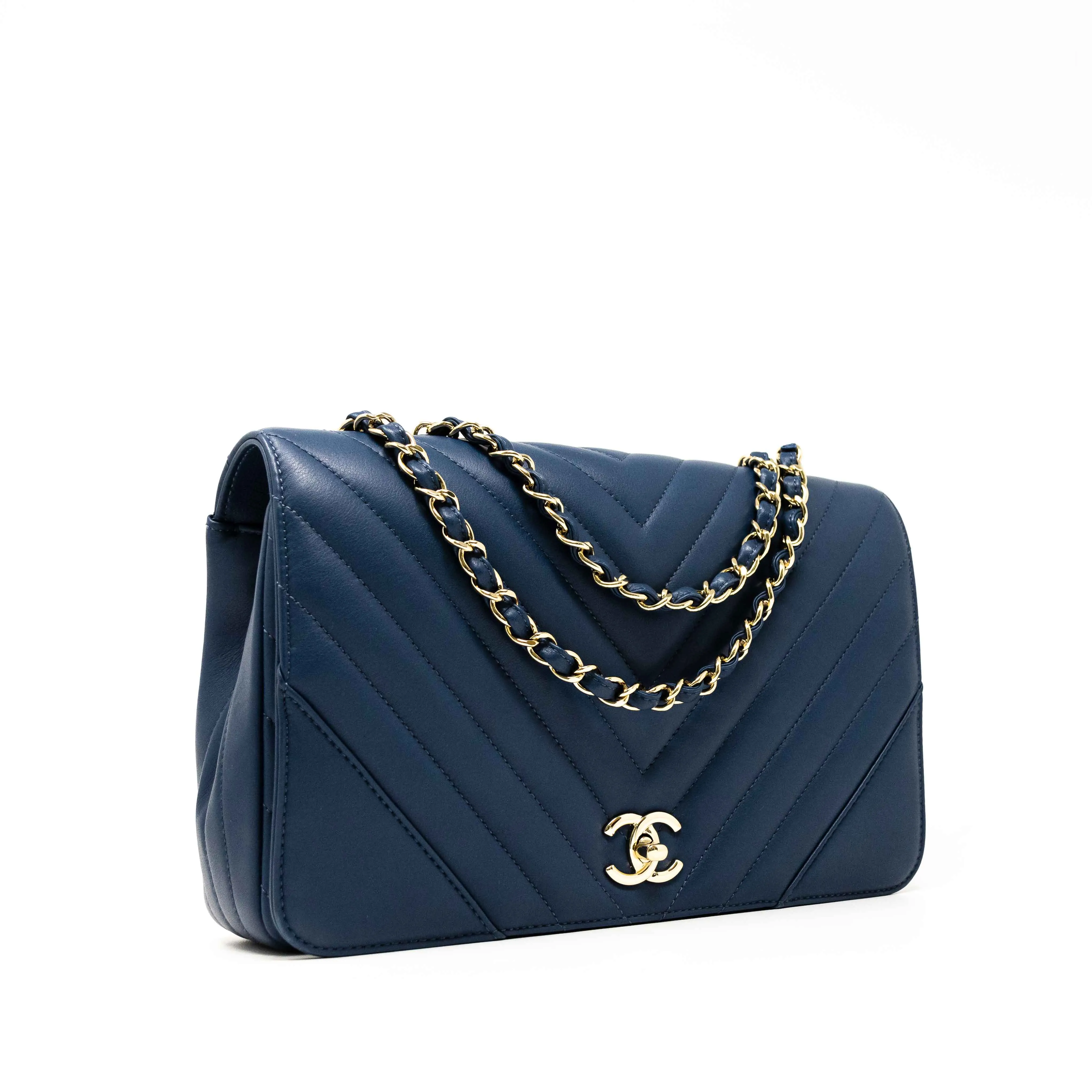 Chanel Blue Medium Statement Flap