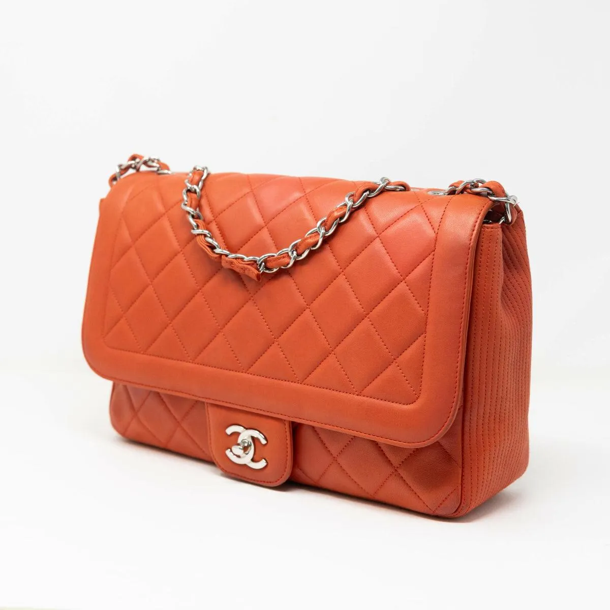 Chanel Red Large Coco Rider Flap