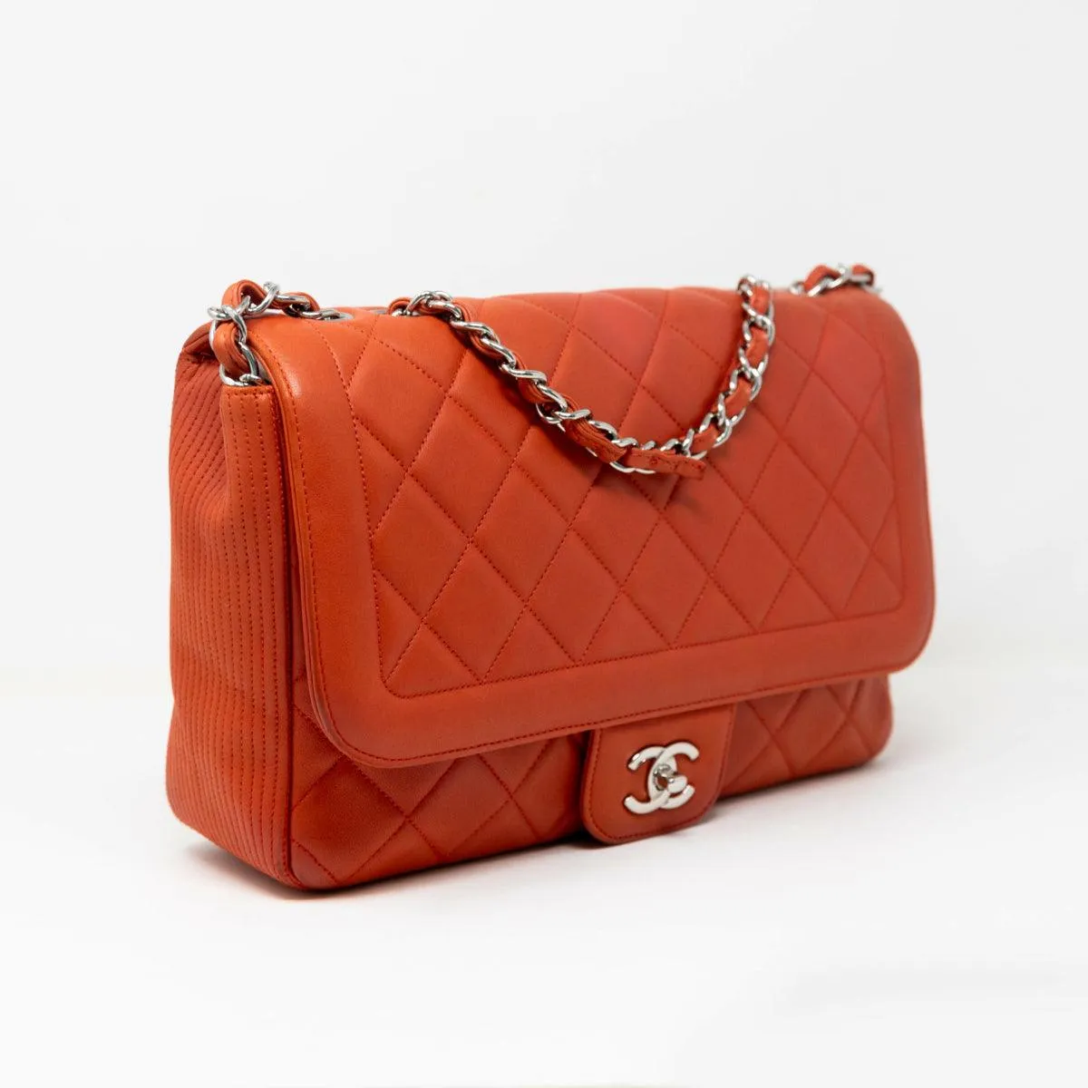 Chanel Red Large Coco Rider Flap