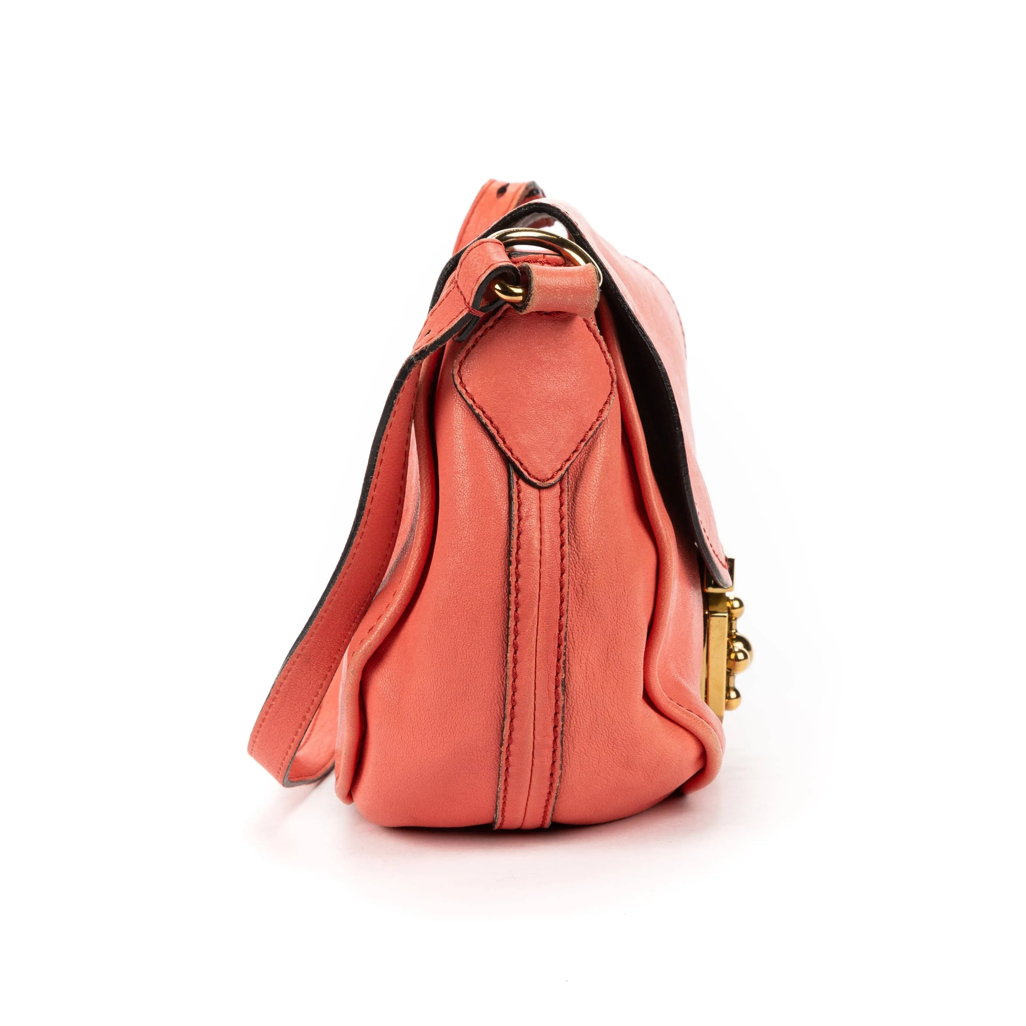 Chloe Elsie Coral Pink Shoulder Flap - AWL1285