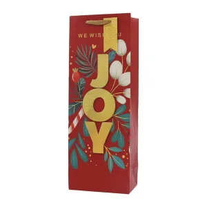 Christmas Joy Red Wine Bag Bottle Bag