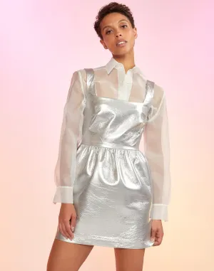 Chrome Vegan Leather Dress